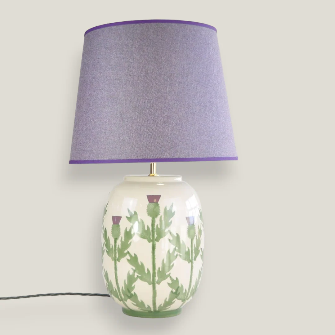 Cream Thistle Large Table Lamp - Image 6