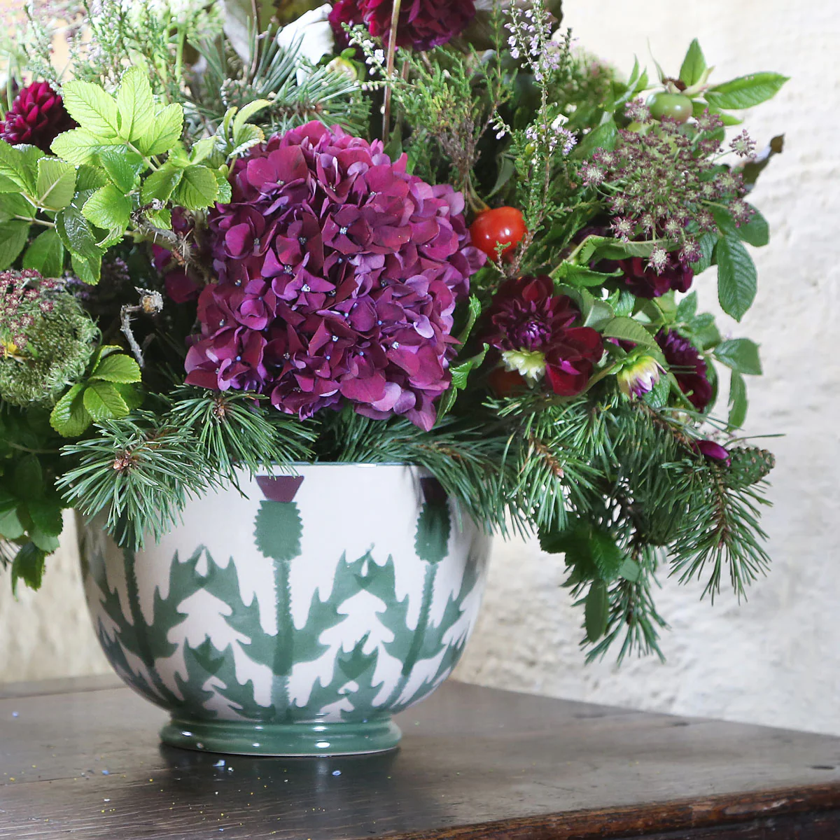 Cream Thistle Salad Bowl - Image 4