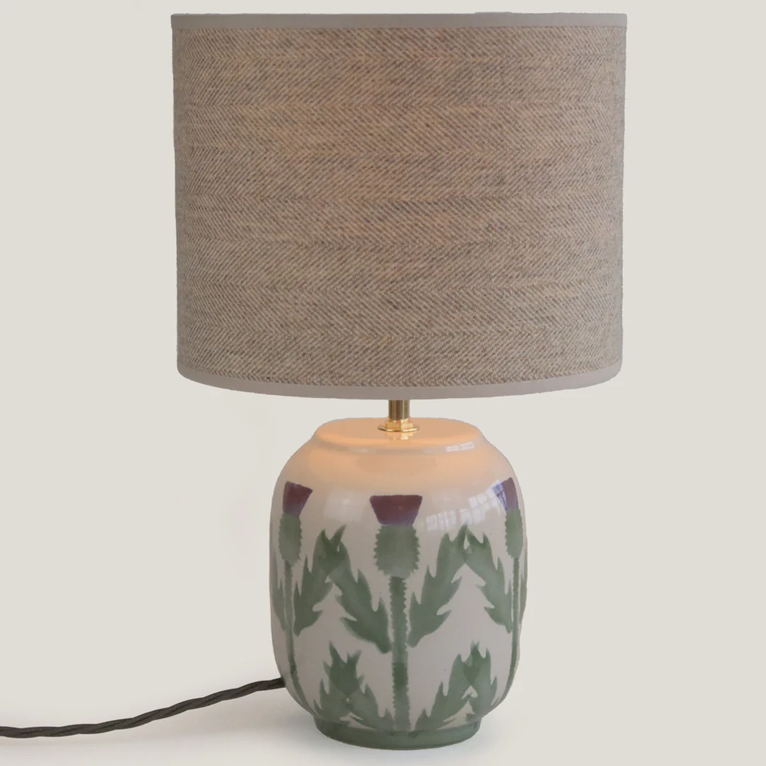 Cream Thistle Small Table Lamp - Image 4