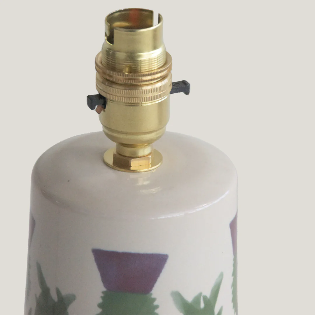 Cream Thistle Small Tapered Lamp - Image 3