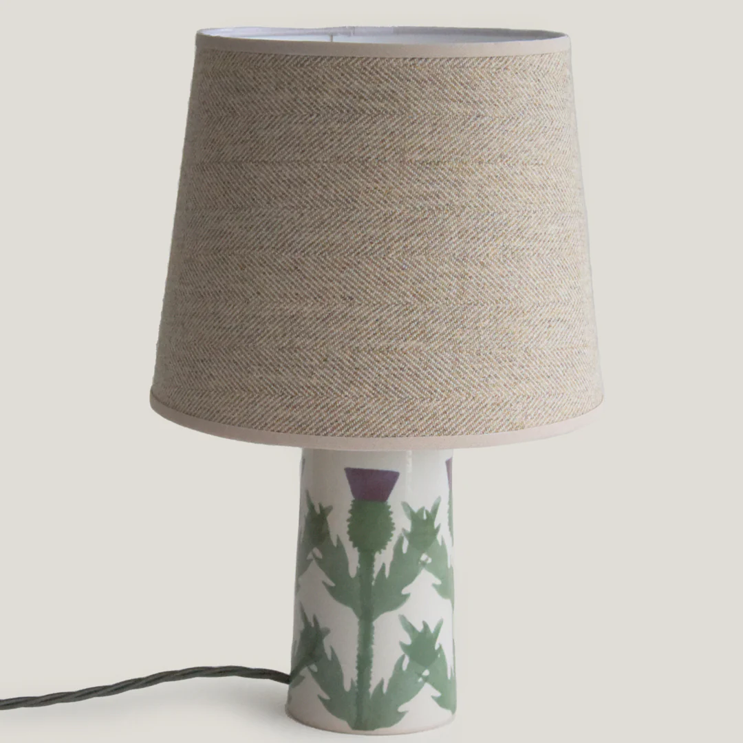 Cream Thistle Small Tapered Lamp - Image 4