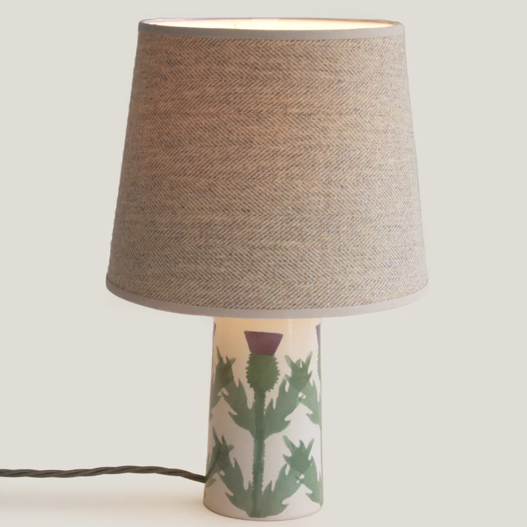 Cream Thistle Small Tapered Lamp - Image 5