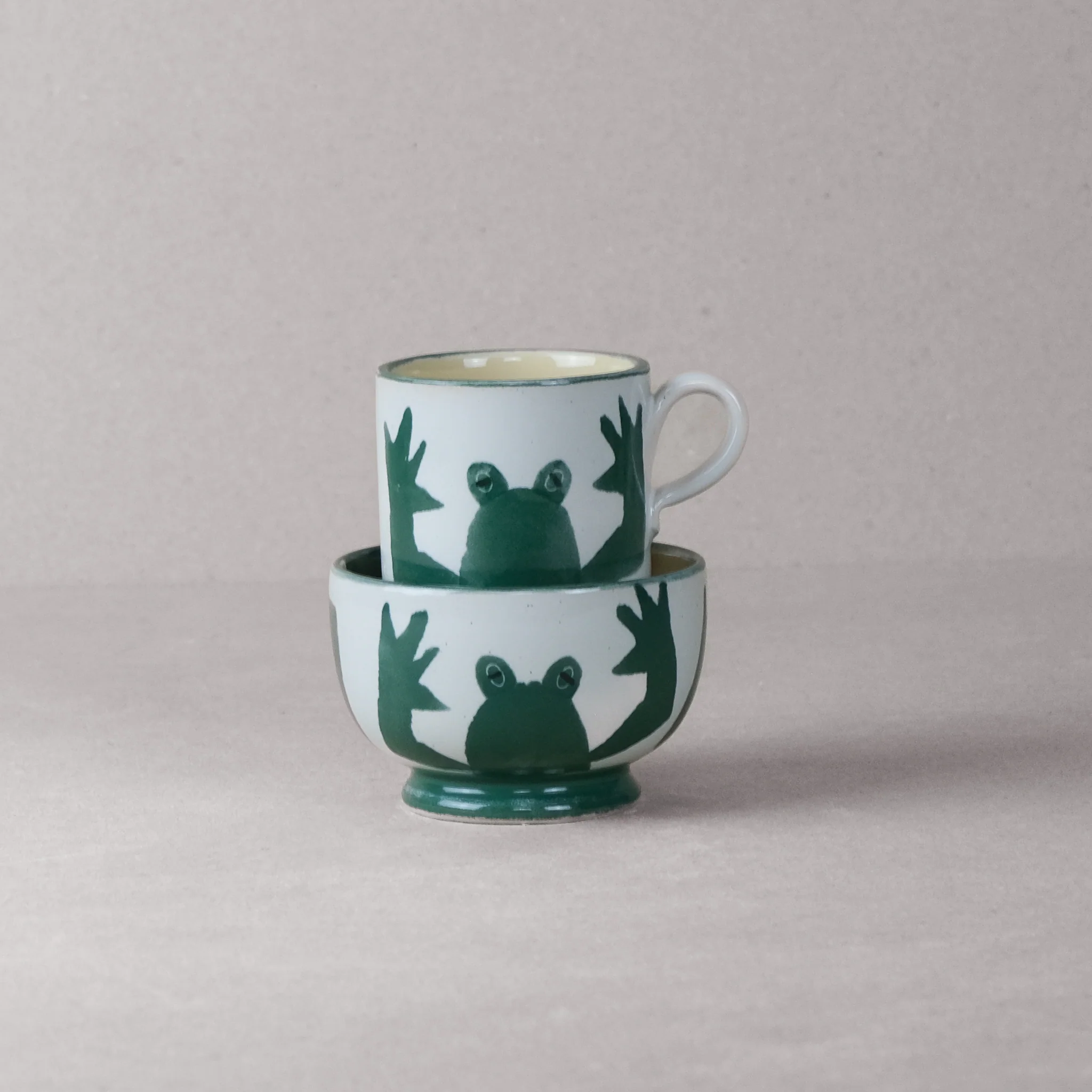Frog Small Bowl and Mug Set