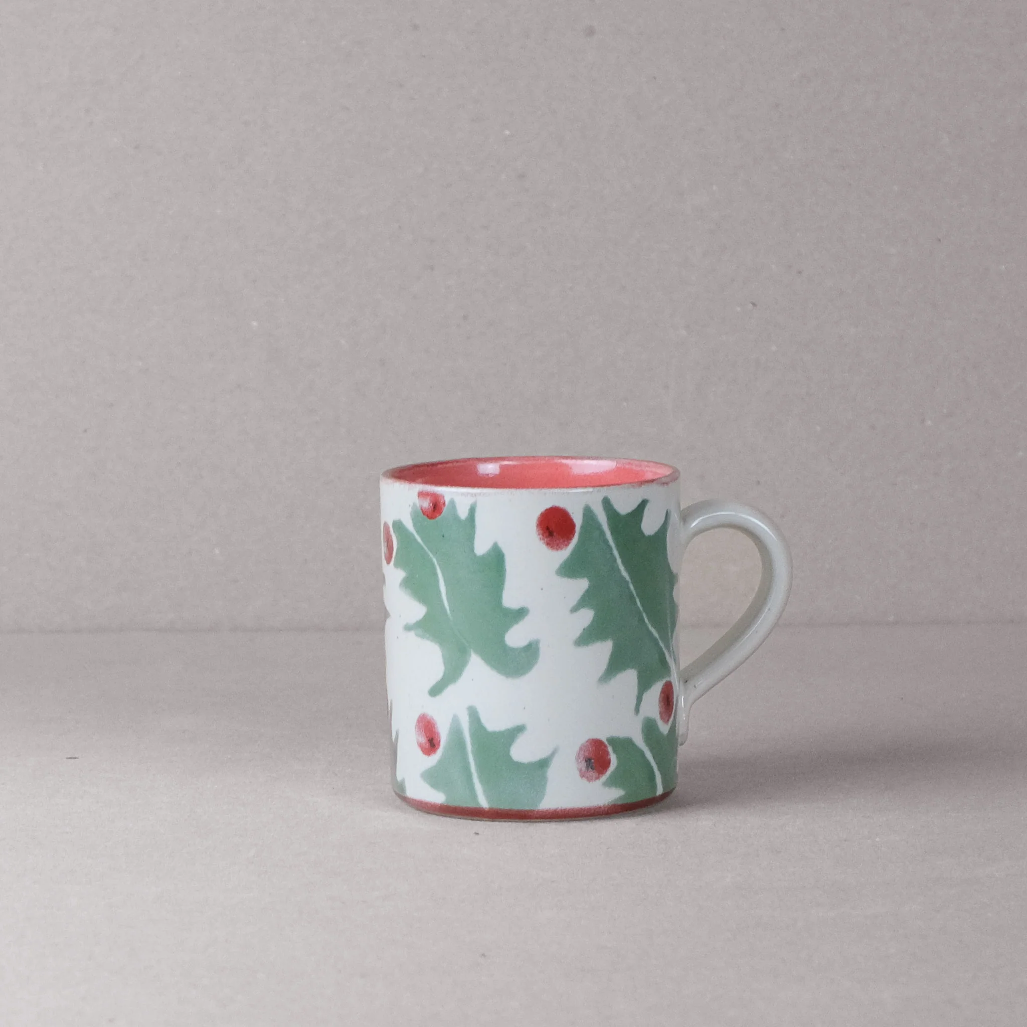 Holly Medium Mug With Hot Chocolate Stirrer - Image 2