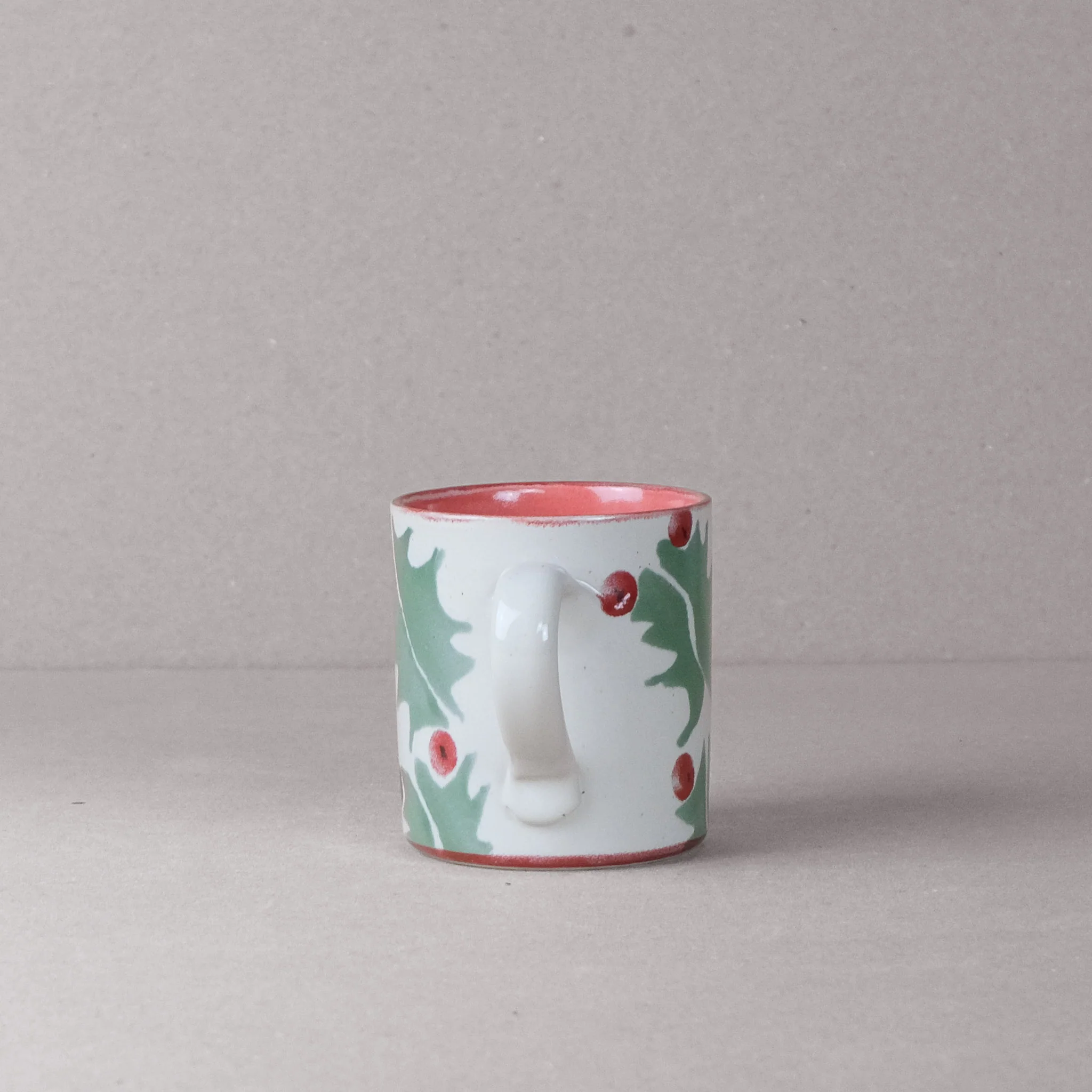 Holly Medium Mug With Hot Chocolate Stirrer - Image 3