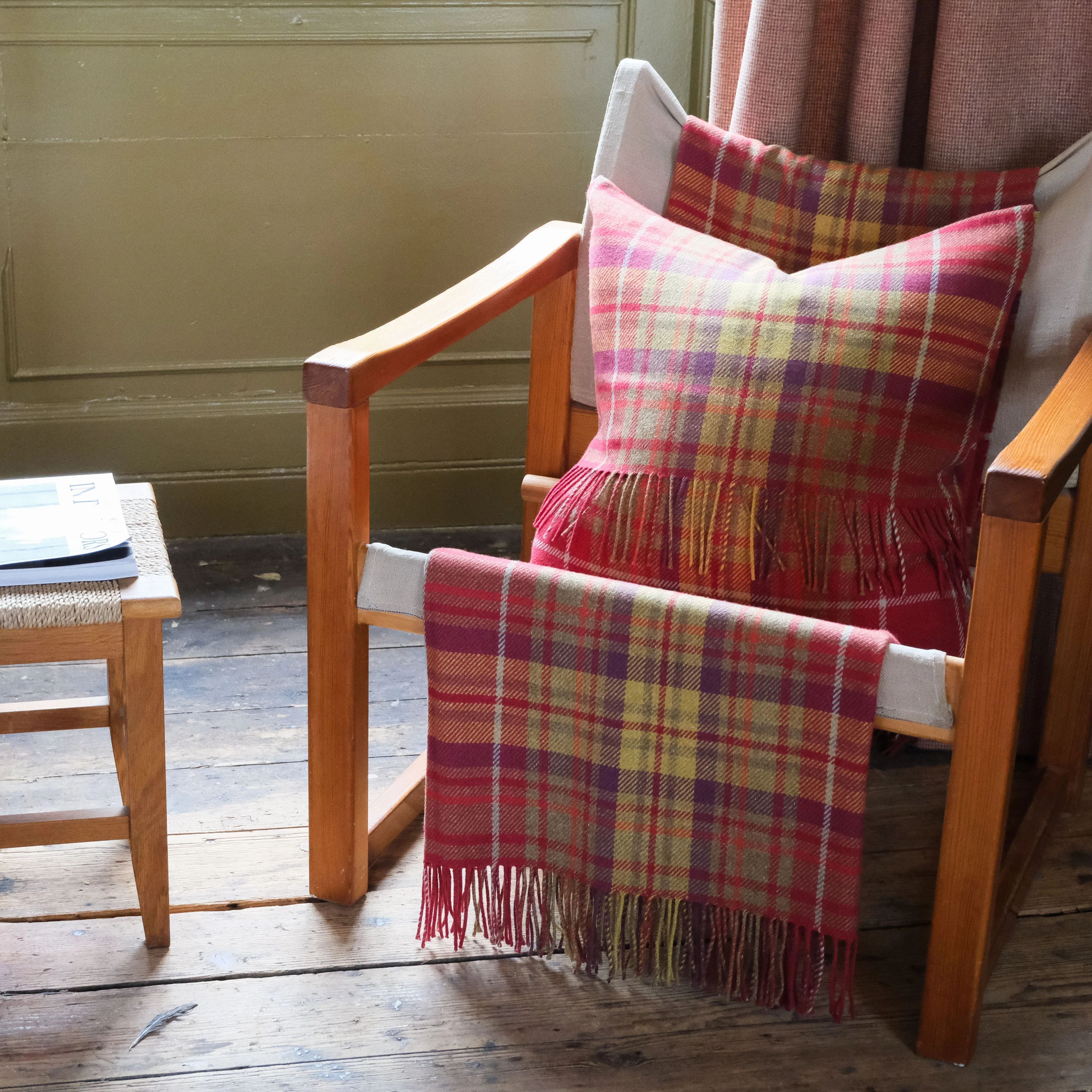 Lachie Stewart Wool Cotton Throw - Image 2