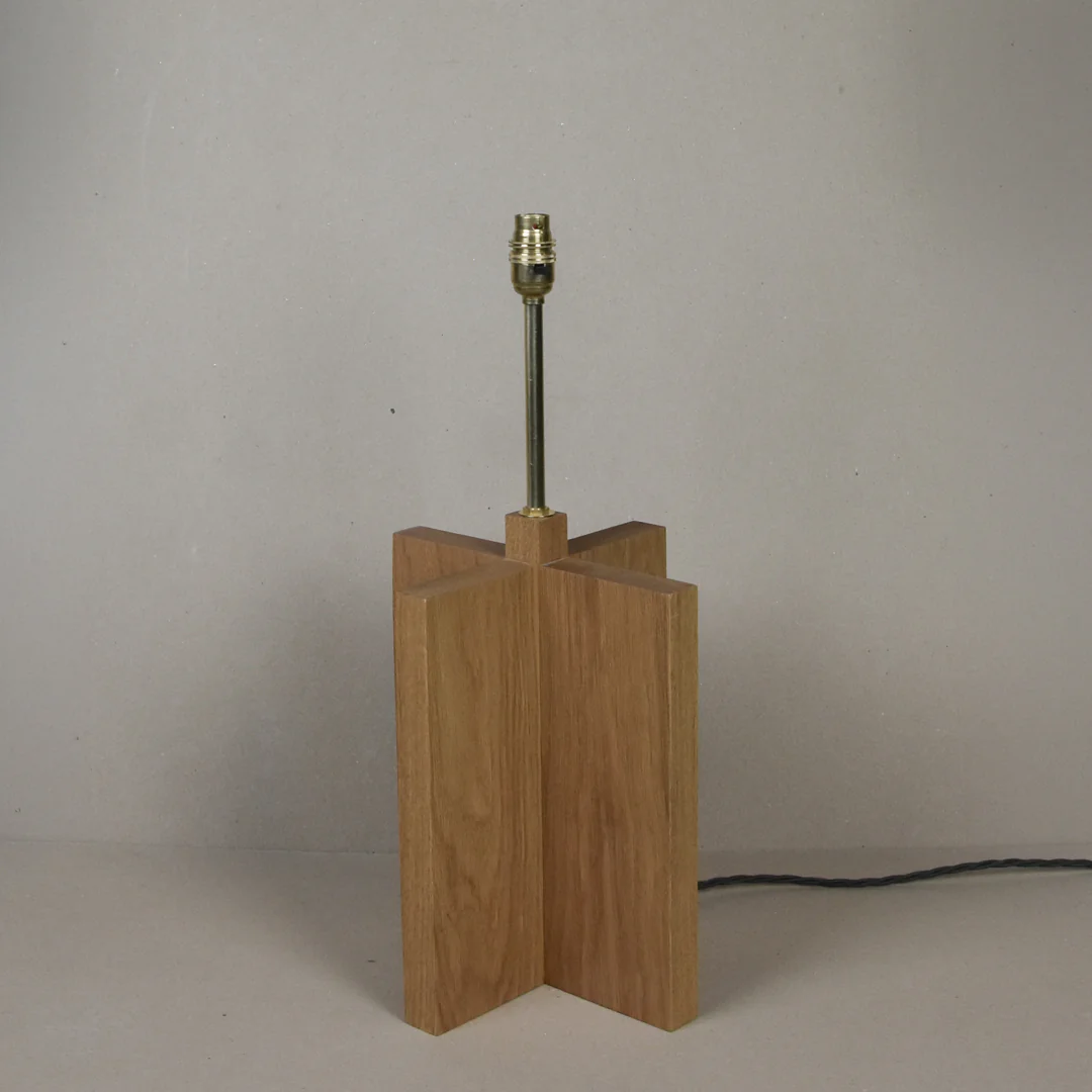 Medium Oak Lamp - Image 3