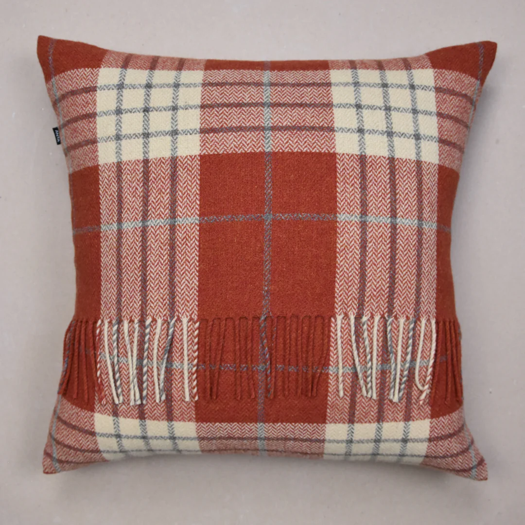 Muriel Spark Scottish Lambswool Throw Cushion Cover
