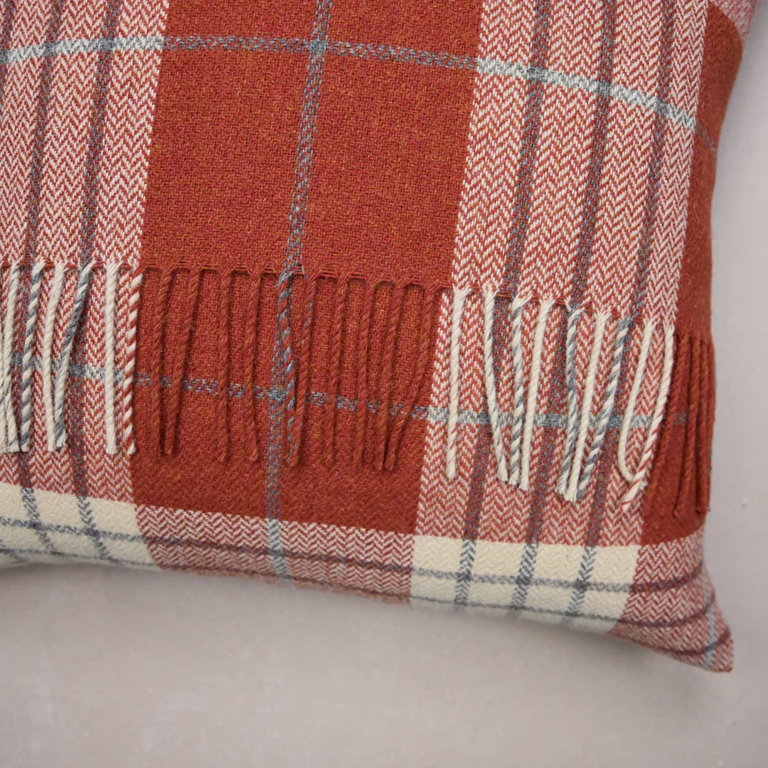 Muriel Spark Scottish Lambswool Throw Cushion Cover - Image 2