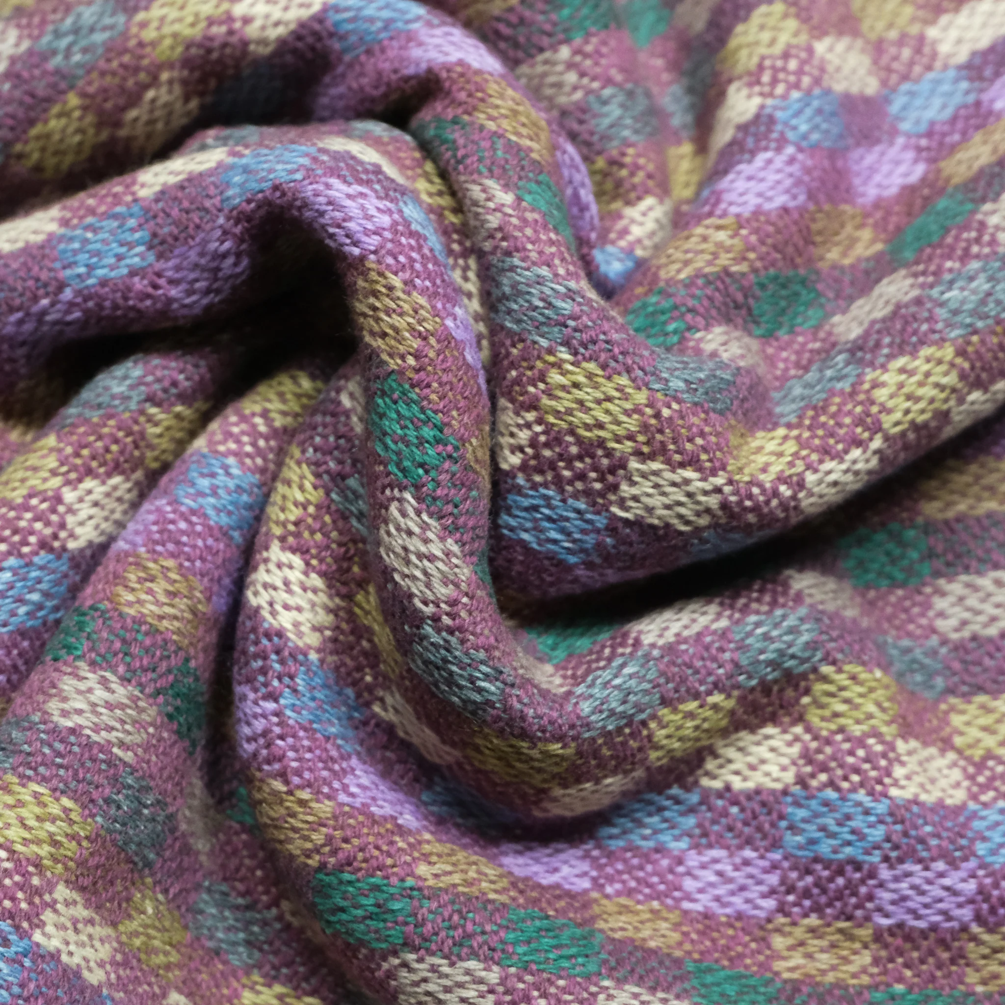 Scalpay Wool Cotton Check Scarf - Image 3