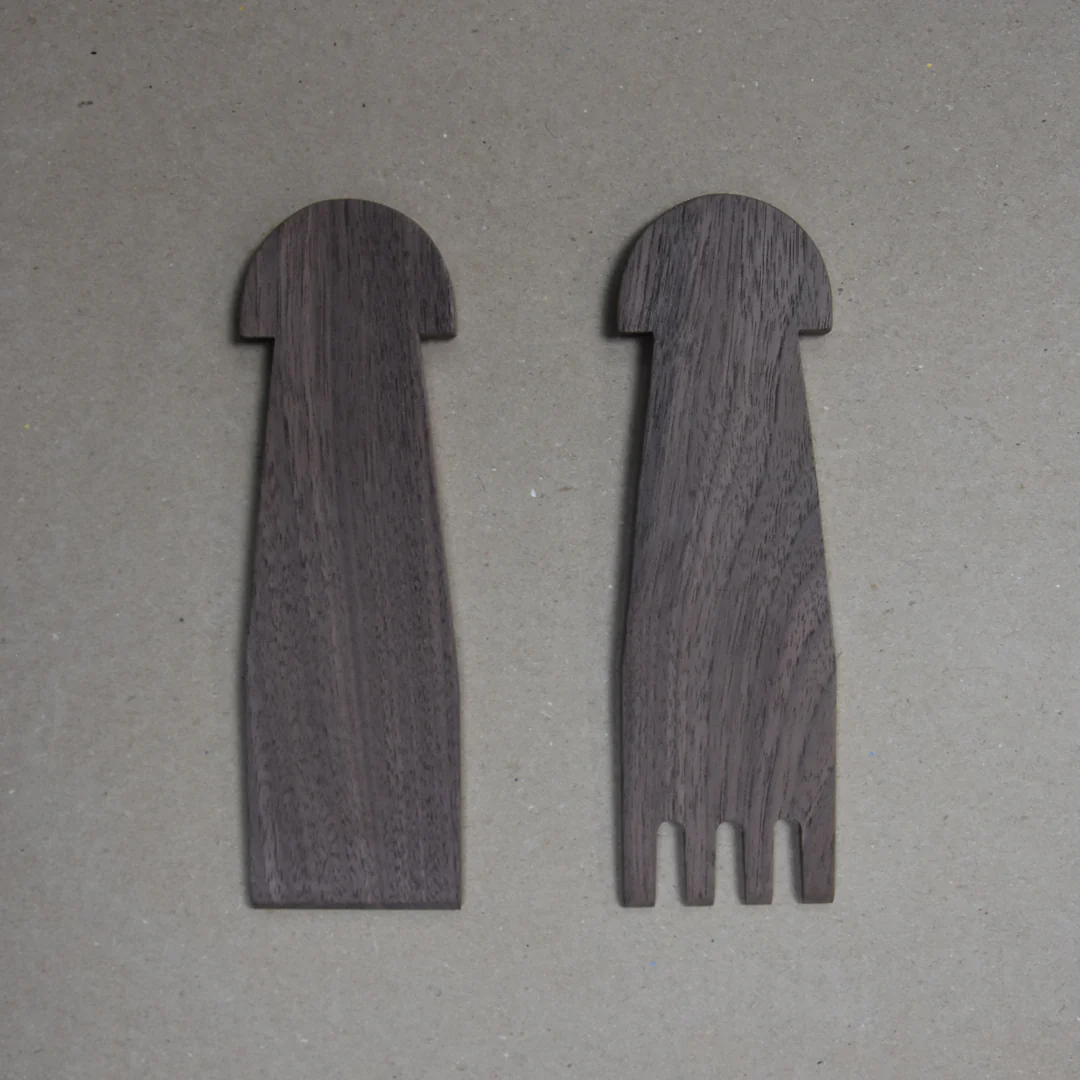 Short Thistle Top Salad Servers - Image 2