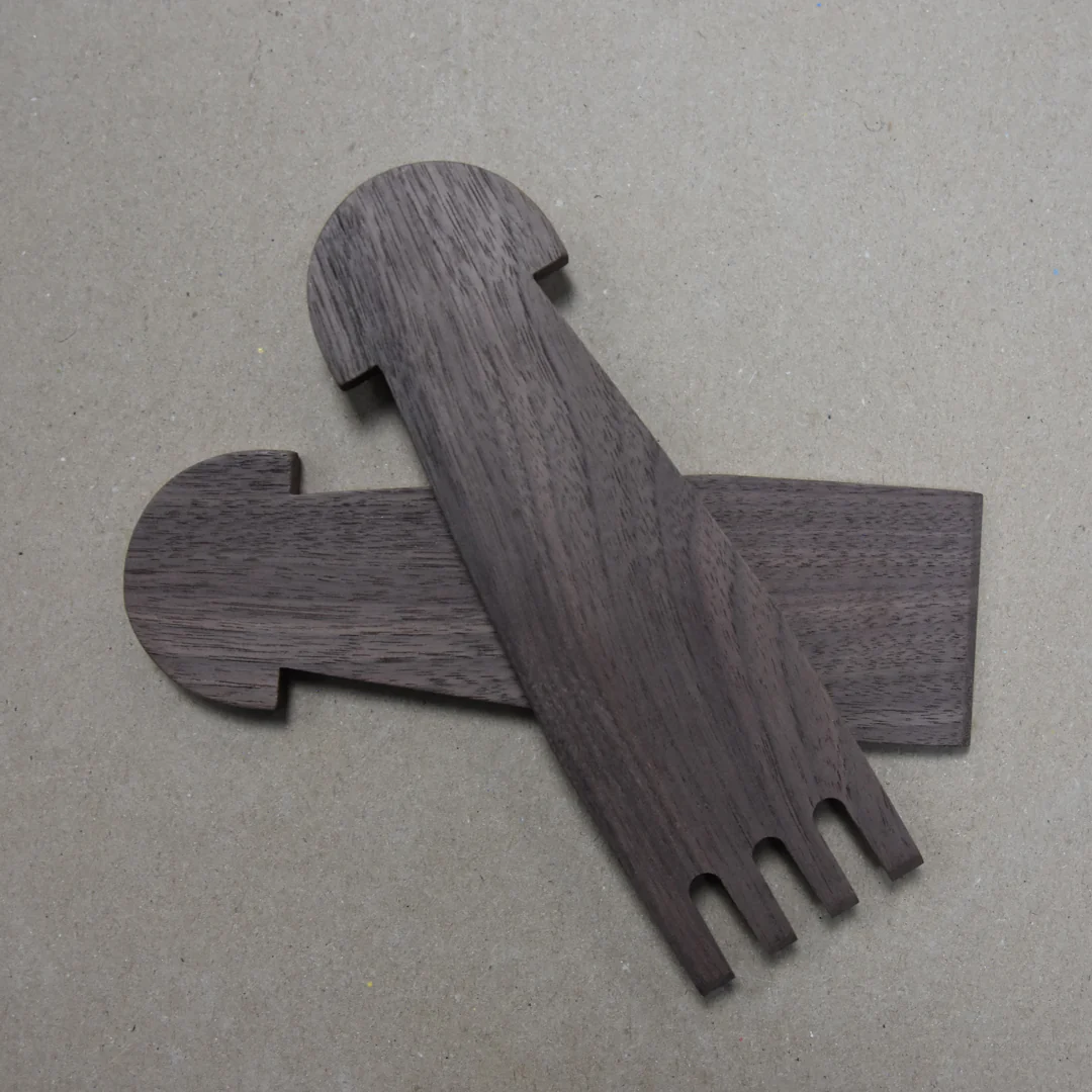Short Thistle Top Salad Servers - Image 6