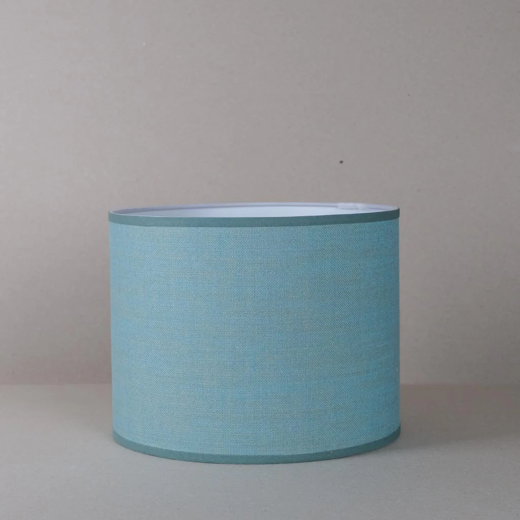 Teal Linen Small Lampshade